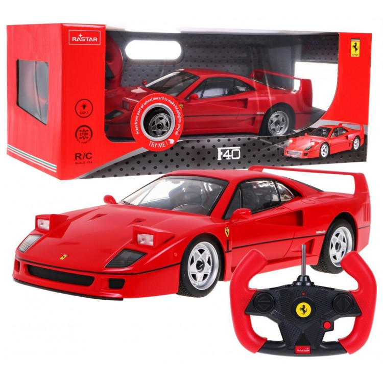 Autíčko Ferrari F40 R / C 1:14 RASTAR červené